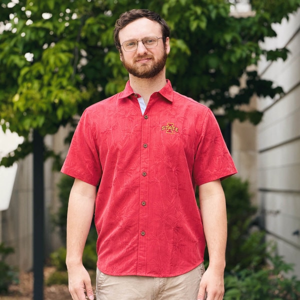 Tommy Bahama I-State Cardinal Coconut Point Camp Shirt